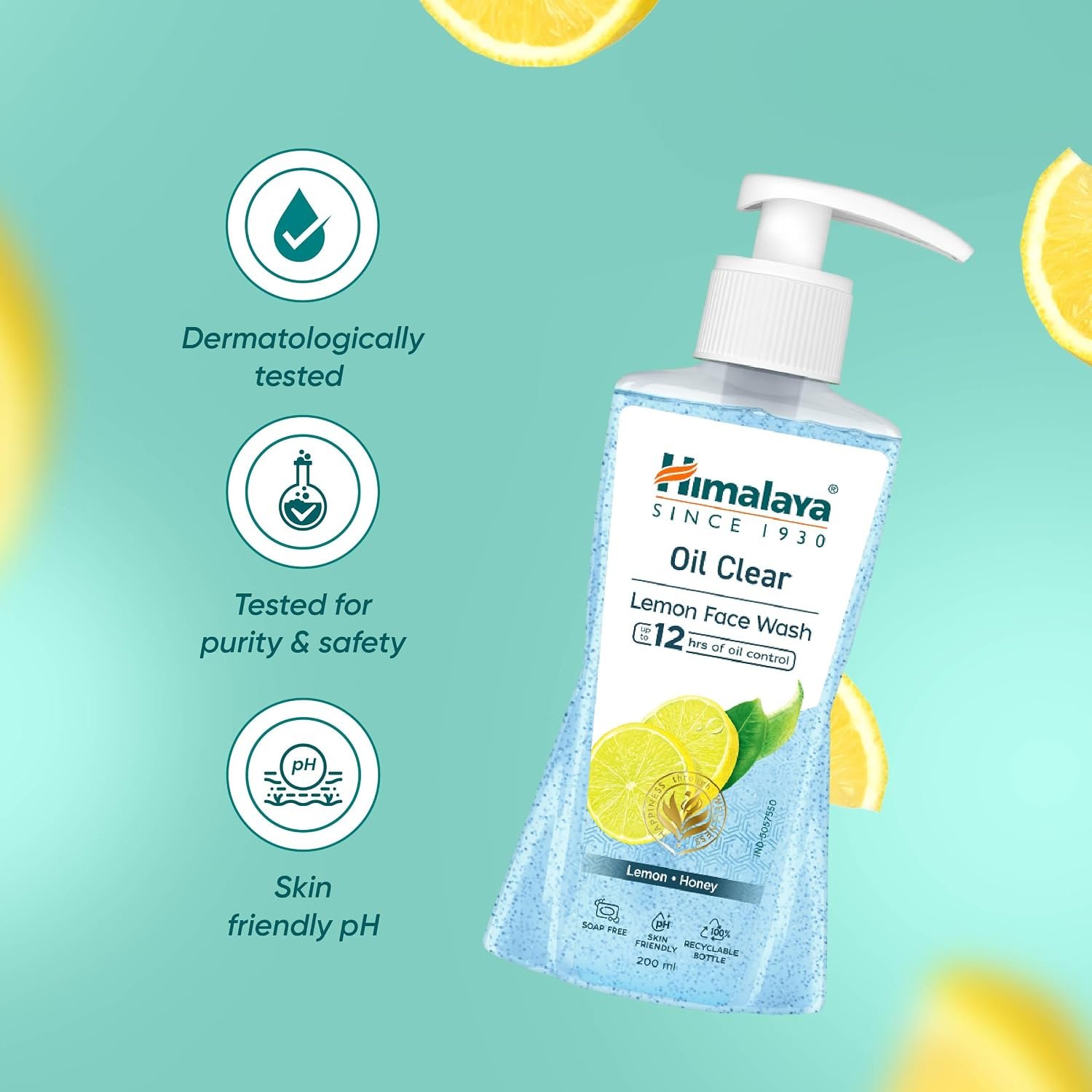 Himalaya Oil Clear Lemon Face Wash – Deep Cleansing & Oil Control Facial Cleanser, 200ml thumbnail