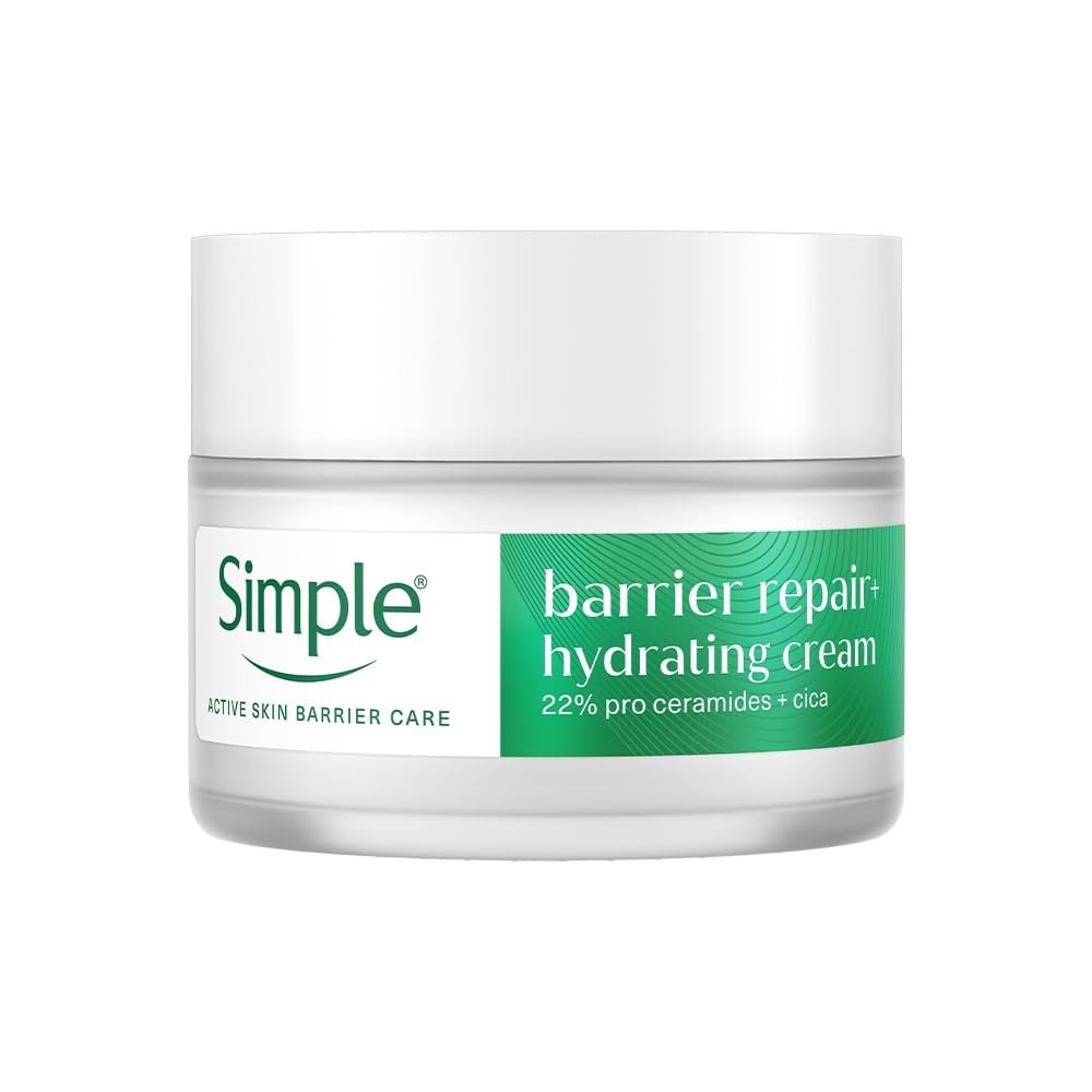 Simple Barrier Repair+, Hydrating Cream, Moisturiser, 40g, for Dry & Sensitive Skin,  Free from Harsh Chemicals, for Women thumbnail