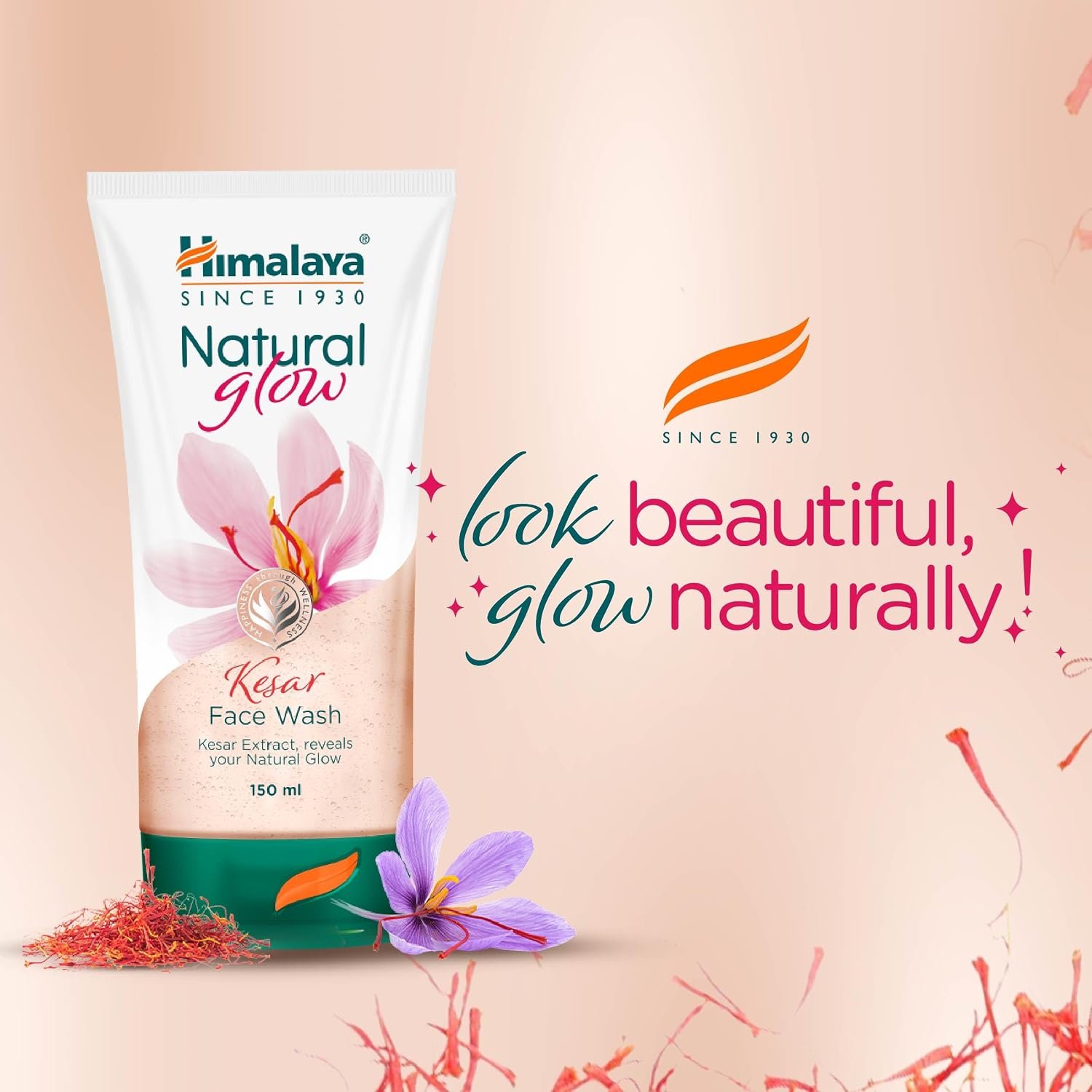 Himalaya Natural Glow Kesar Face Wash | Brightens & Nourishes for Healthy Natural Glow | with Kesar | Soothes and Refreshes Skin |  For Men & Women | 150ml thumbnail