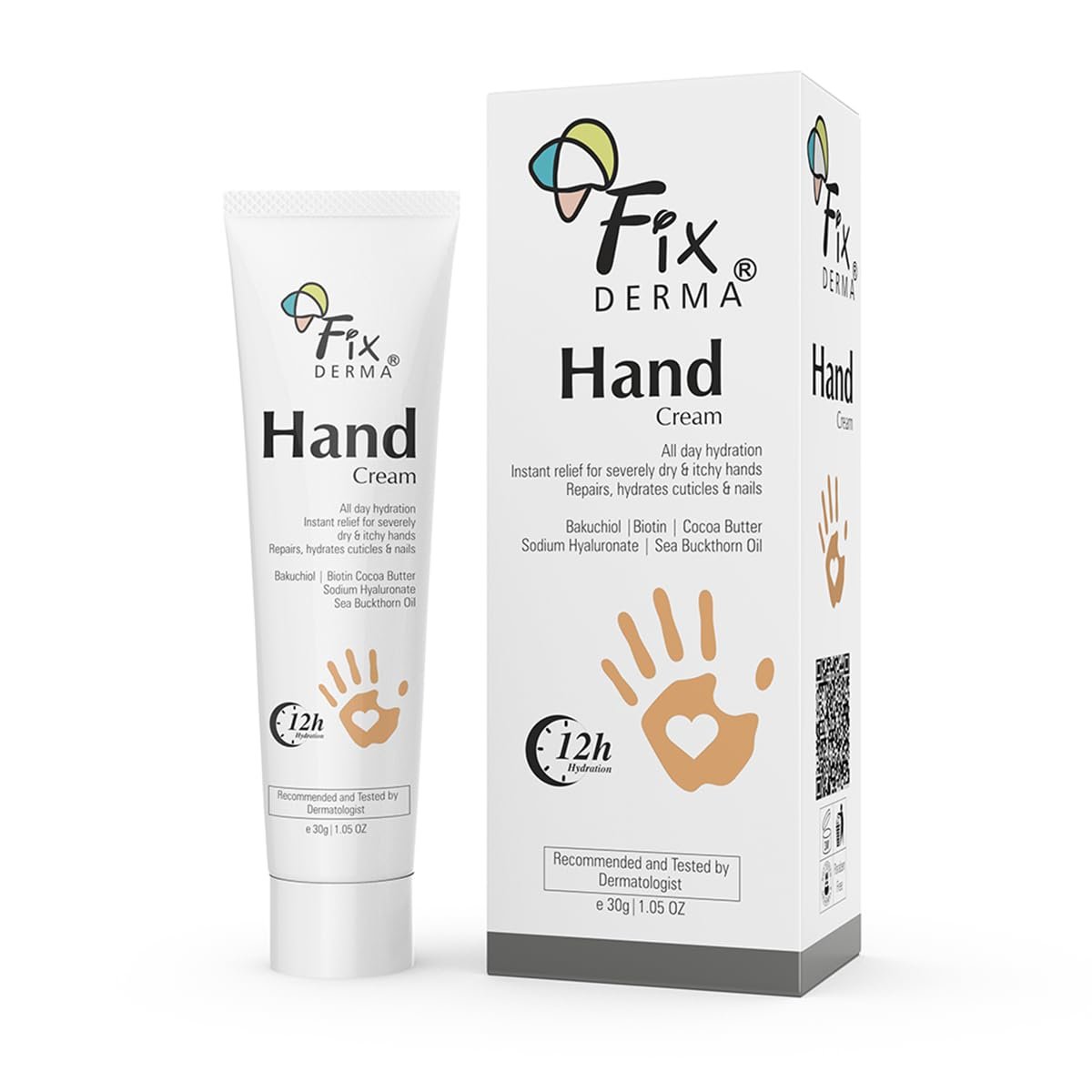 Fixderma Hand Cream for Women & Men | Hand Moisturizer | Hand Cream for Dry and Rough Hands | Cocoa Butter | Cream for Itchy Hand | All Skins Types - 30g thumbnail