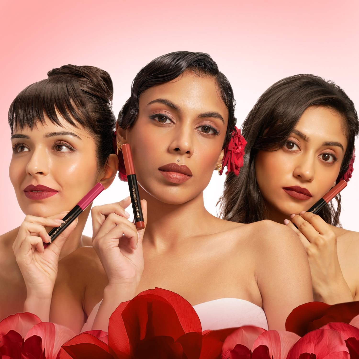 Pilgrim Long Lasting Crayon Lipstick | Intense Matte Finish | Waterproof & Lightweight | Highly Pigmented & Enriched With Ceramides & Mango Seed Oil (Plum Secret-24) thumbnail