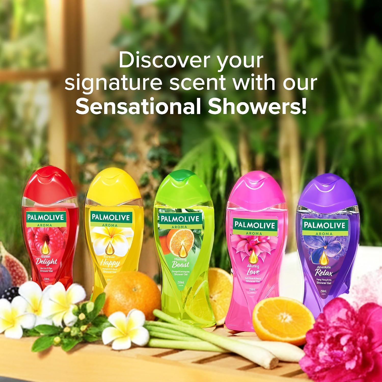 Palmolive Frangipani & Neroli Aroma Forever Happy Body Wash | Mood boosting fragrance | Natural moisturization | For soft skin | No paraben & silicone, pH balanced, Body Wash 250ml thumbnail