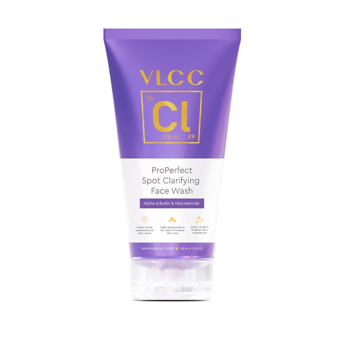 VLCC Clinic ProPerfect Spot Clarifying Face Wash 150 ml - AlphaXTM Complex is known for Spot lightening | Powered by Alpha Arbutin and Niacinamide thumbnail
