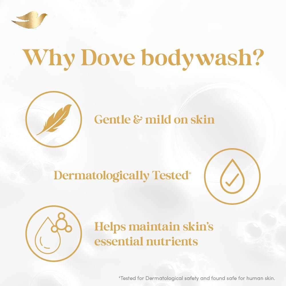 Dove Restoring Body Wash with Triple Hydration Serum for Soft, Hydrated Skin | Dove Body Wash with Jojoba Oil | Sulphate-Free Cleansers | 825 ML thumbnail