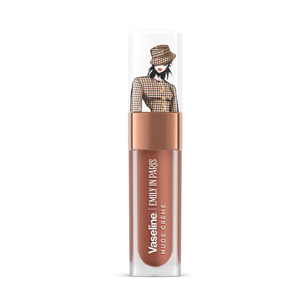 Vaseline Emily in Paris Nude Crème Lip Oil | Intense Gloss | 24H Moisturisation | 4 g