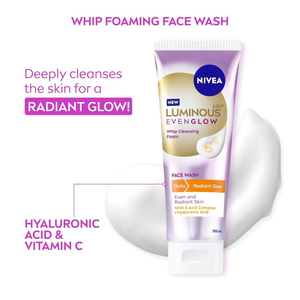NIVEA Luminous Vitamin C - Whip Foaming Face Wash 100ml thumbnail
