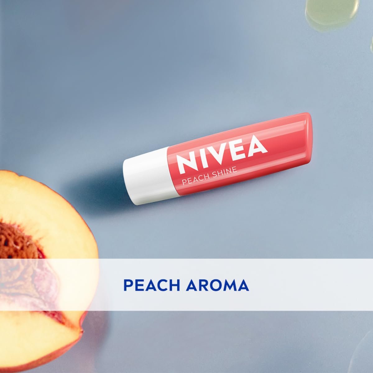 NIVEA Lip Balm, Fruity Peach Shine,4.8 g thumbnail