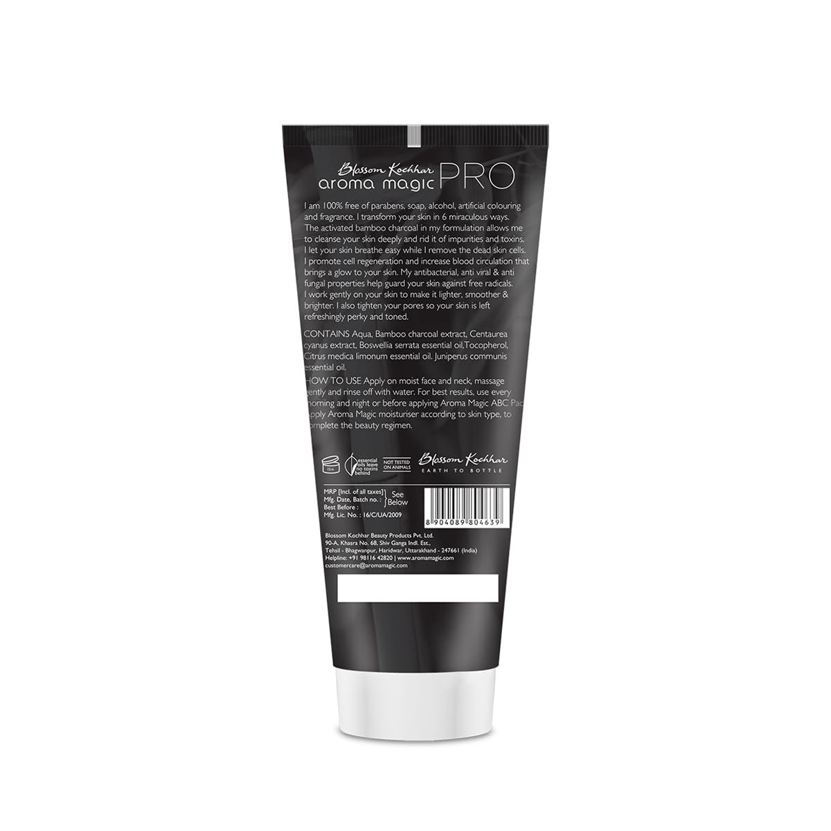 Aroma Magic Detox & Cleanse Face Wash, 100ml Activated Bamboo Charcoal & Lemon Essential Oil, Deep Cleansing, Brightening & Oil Control, Anti-Pollution thumbnail