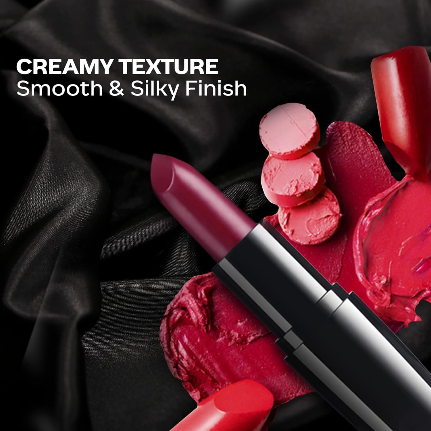FACES CANADA Weightless Creme Finish Lipstick - Rose Bouquet 13, 4g | Creamy Finish | Silky Smooth Texture | Long Lasting Rich Color | Hydrated Lips | Vitamin E, Jojoba Oil, Shea Butter thumbnail