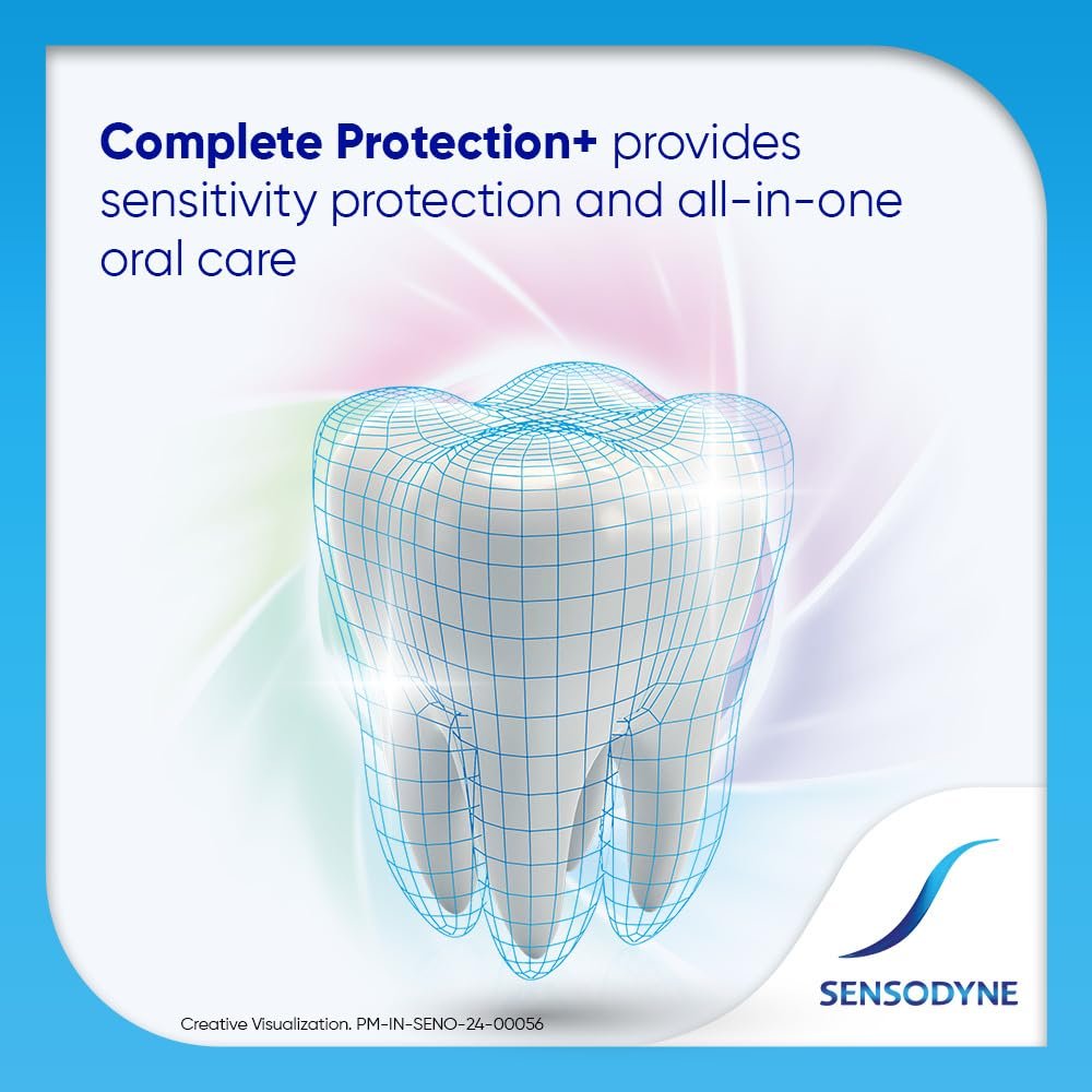 Sensodyne Toothpaste Complete Protection+ | All-in-One Daily Sensitivity Protection Tooth Paste Pack of 1-70gm | thumbnail