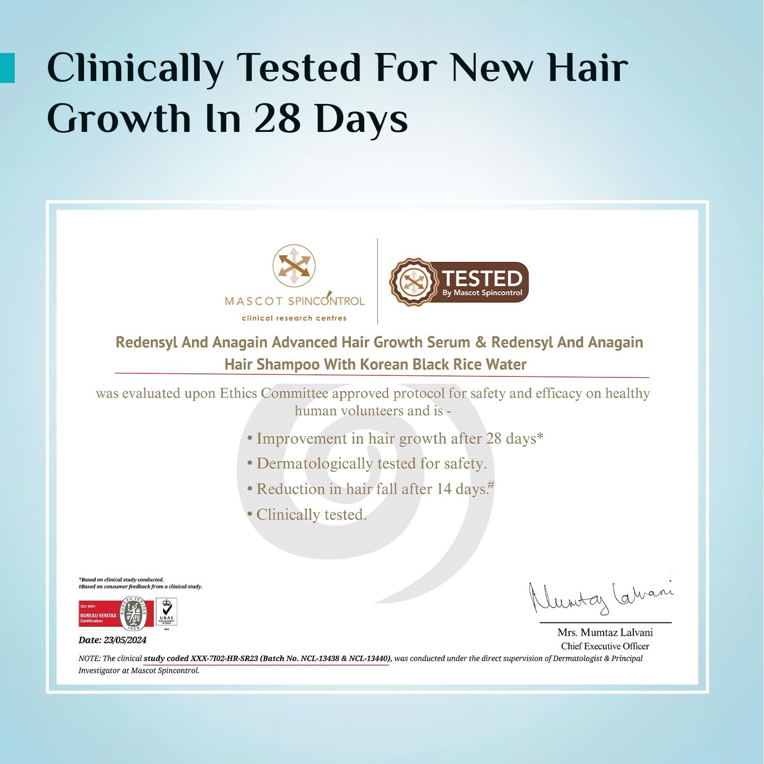 Pilgrim Advanced Hair Growth Serum with 3% Redensyl & 4% AnaGain -100ml New Hair Growth in 28 Days, Korean Black Rice, Rosemary, Reduce Hair Fall, Hair Regrowth, Increase Hair Density, Thick thumbnail
