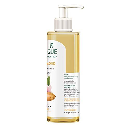 Biotique Almond Oil Ultra Rich Body Wash| Maintains Skin’s Natural pH |100% Botanical Extracts| Soap-Free Body Wash Suitable for All Skin Types | 200mL thumbnail