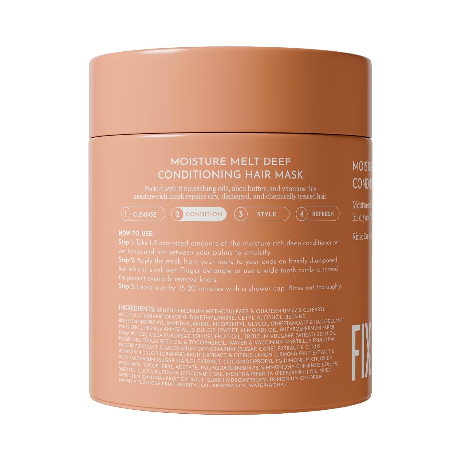 Fix My Curls Moisture Melt Deep Conditioning| Hair Mask for Dry, Damaged, and Chemically Treated Hair| 8 Magical Oils, Shea Butter, Vitamins| Pro-Keratin Bond Repair | 100G thumbnail