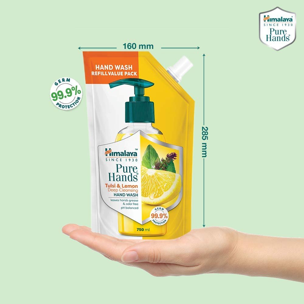 Himalaya Pure Hands | Deep Cleansing Tulsi and Lemon Hand Wash Refill - 750 ml thumbnail