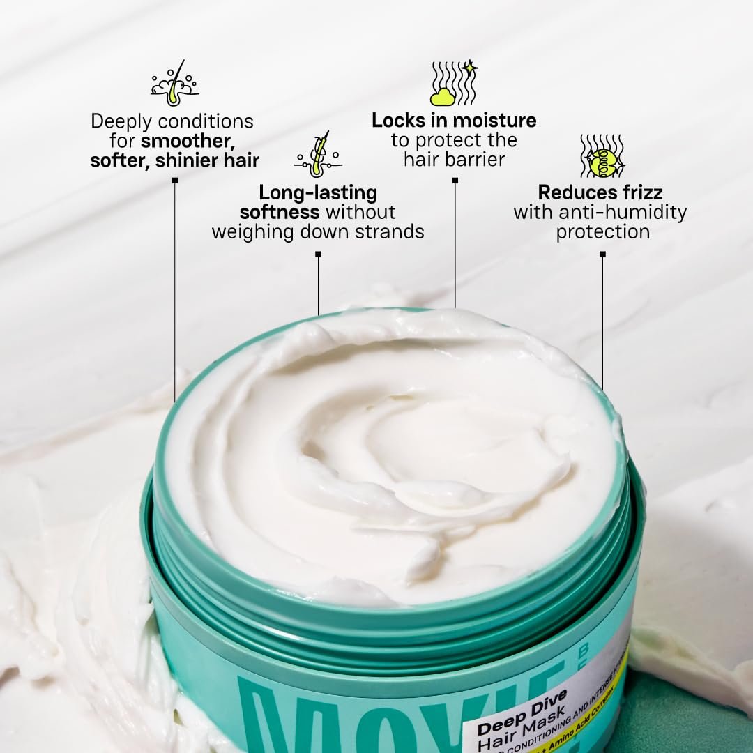Moxie Beauty Deep Conditioning Hair Mask with Shea Butter | 200ml Deep Conditioning Hair Mask | Shea & Cocoa Butter | Amino Acid Complex | Softens Hair, Locks in Moisture thumbnail