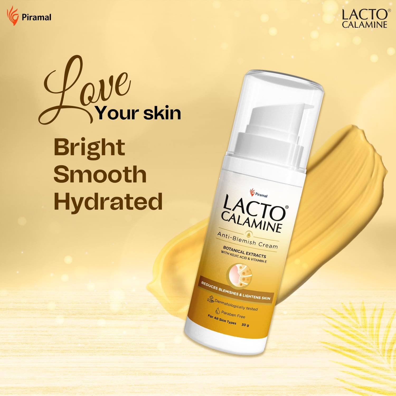 Lacto Calamine Anti Blemish Face Cream | 30g | Kojic Acid, Botanical Extracts & Vitamin E | Reduces Blemishes & Lightens Skin | Lightens Acne Marks & Spots | thumbnail