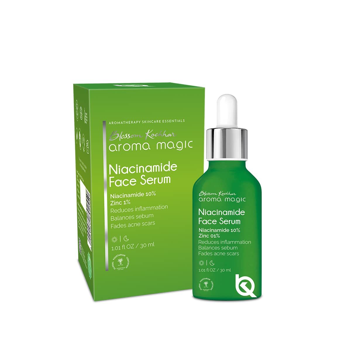 Aroma Magic 10% Niacinamide Face Serum for Acne Marks & Enlarged Pores, Hydration |1% Zinc PCA | Excess Oil/Sebum Control | 30ml thumbnail