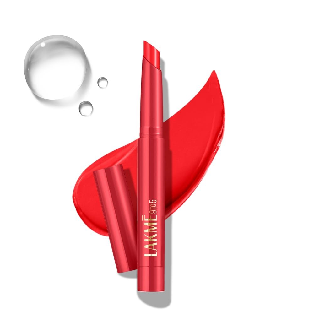 Lakme 9 to 5 Forever Matte Lip Crayon, Red Bombshell, 1.1g, for Smooth and Supple Lips, with Vitamin C, Matte Finish, 8 Hr Hydration, Long Lasting all day comfort, Retractable Crayon thumbnail
