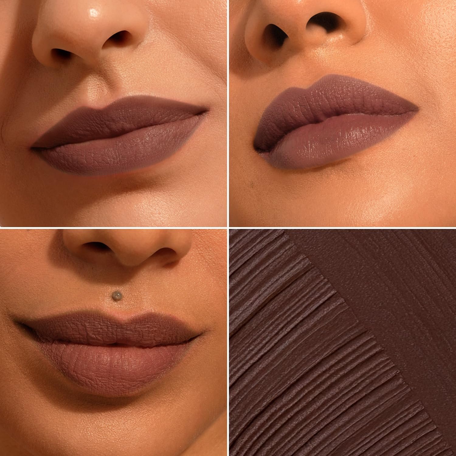 Pilgrim Oh So Crème! Bullet Lipstick | Silky-Matte Finish | Highly Pigmented and Long Lasting | Enriched with Exotic French Grape Seed Oil | (Caramel Charmé-01) thumbnail