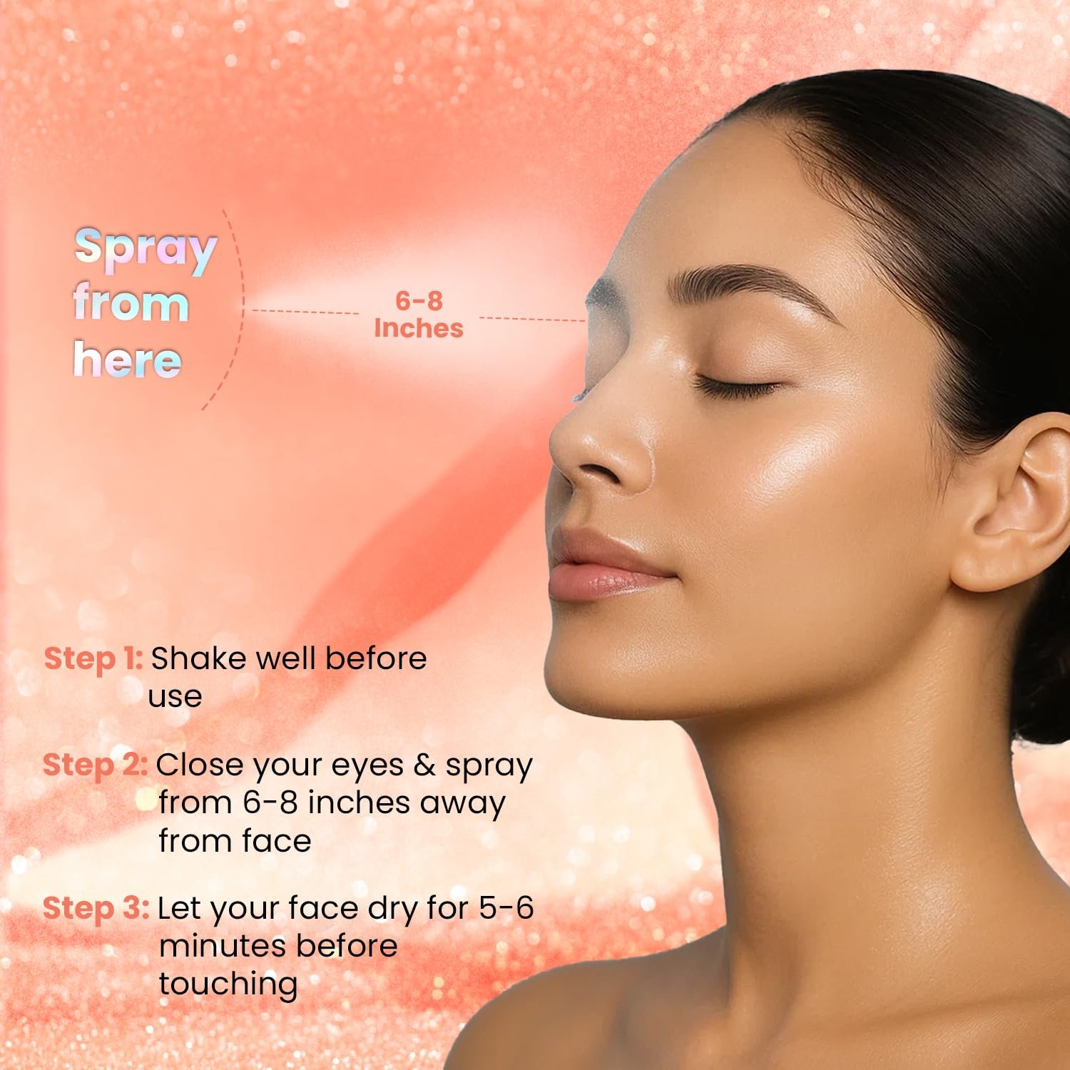 FACES CANADA Ultime Pro Strobe Makeup Fixer Mini - Rose Gold, 50 ml | Waterproof, Transferproof & Alcohol-Free thumbnail