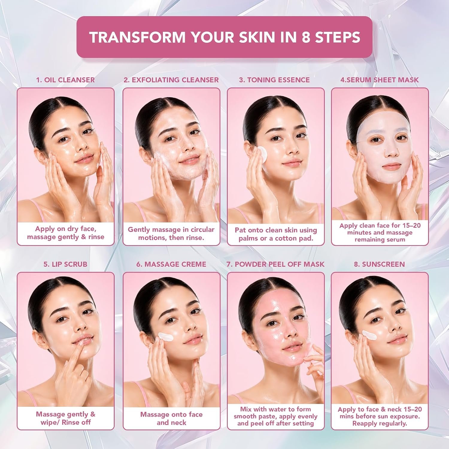 Lotus Herbals Korean Glass Skin Facial Kit 101g thumbnail
