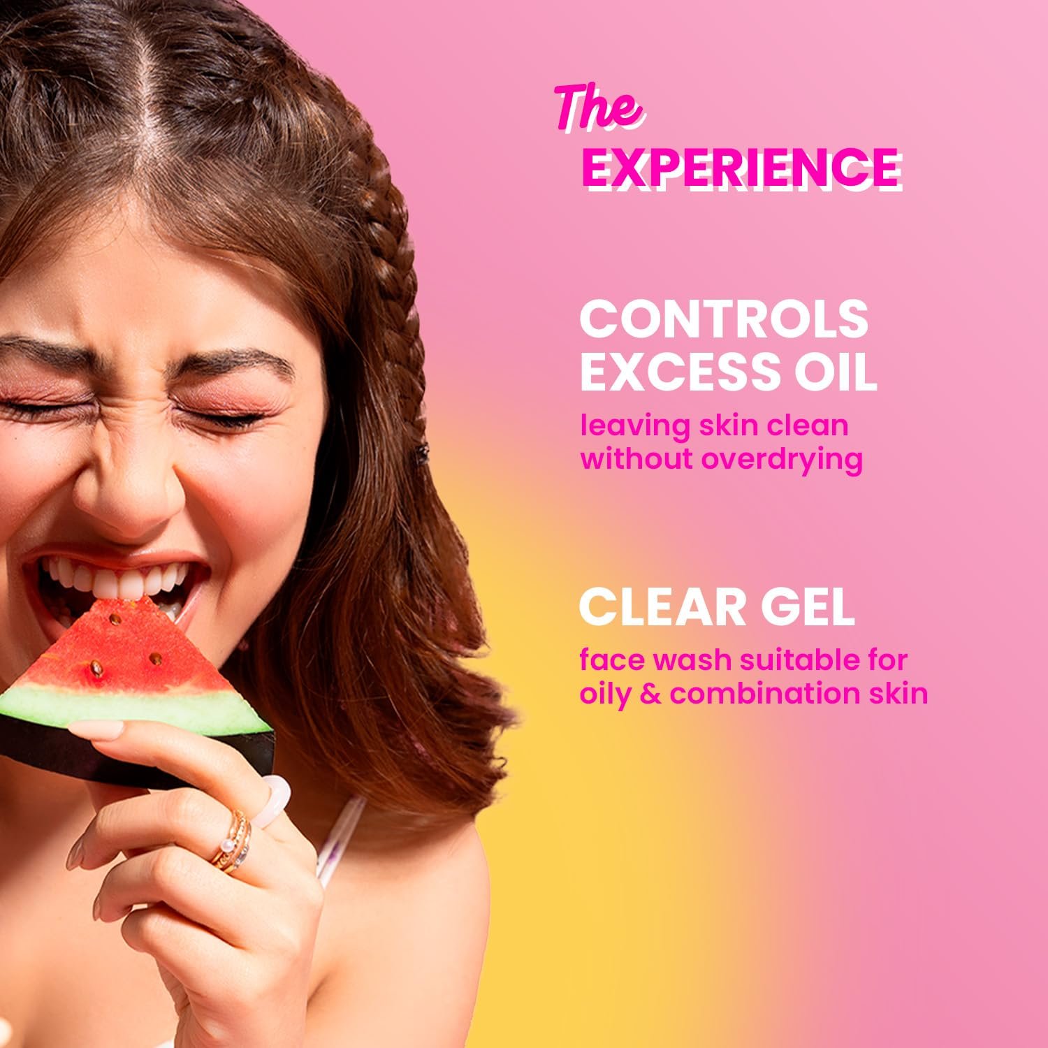 Dot & Key Watermelon Cooling Gel Face Wash With Vitamin C & Cucumber | Face Wash For Glowing Skin|Oil Free |Removes Excess Oil & Dirt | 100ml thumbnail