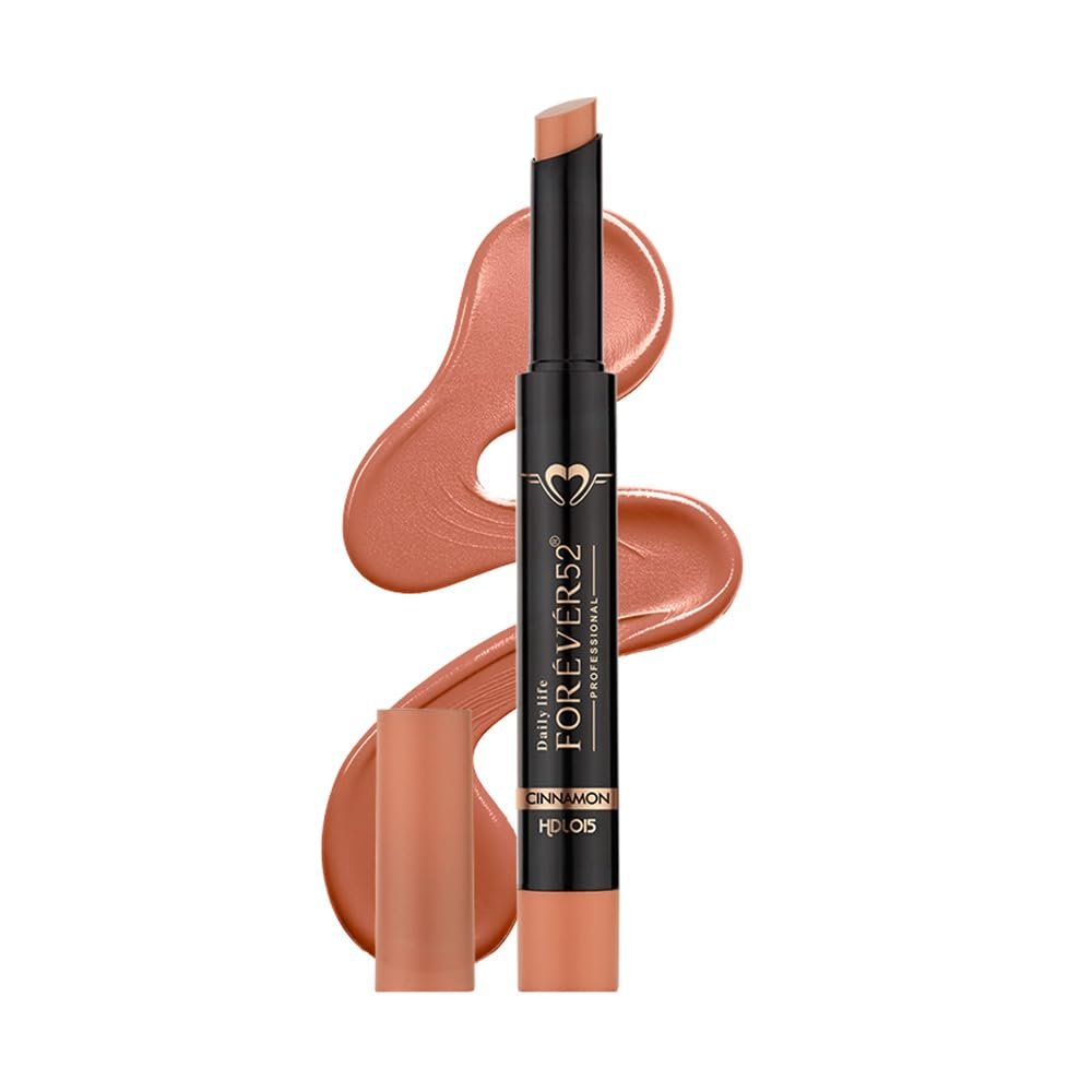 Daily Life Forever52 Hydra Lipstick, Semi-Matte Finish| Enriched with Hyaluronic Acid, Vitamin E & UVB Filter| 97% Lip Darkness Reduction | Vegan & Cruelty Free (CINNAMON-15, 1.4g) thumbnail