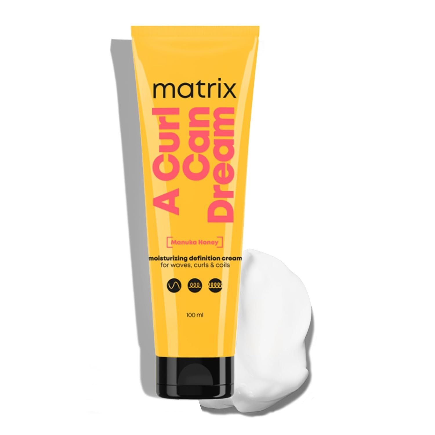 Matrix Professional A Curl Can Dream Leave-in Cream | Nourishes & Defines Wavy, Curly Hair| Enriched with Manuka Honey Extract |Waves & Curls Styling |No Flaking Or Crunch 100ml thumbnail