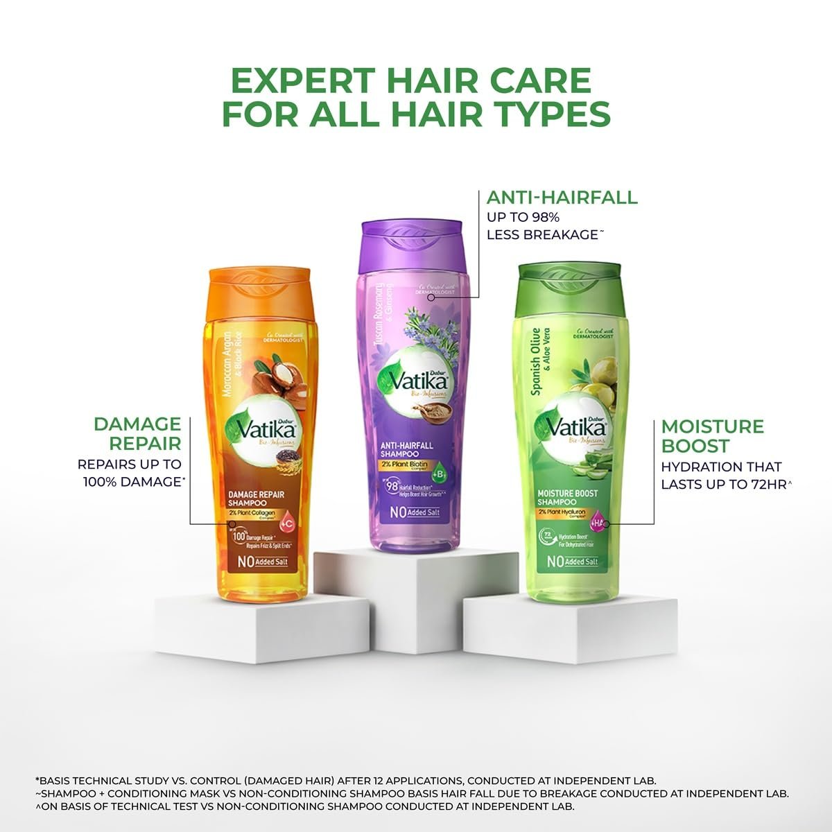 Dabur Vatika Bio-Infusions Moisture Boost Shampoo | Spanish Olive & Aloe Vera | 2% Plant Hyaluron + Hyaluronic Acid | Deep Moisture & Natural Shine | For Dry & Dehydrated Hair thumbnail