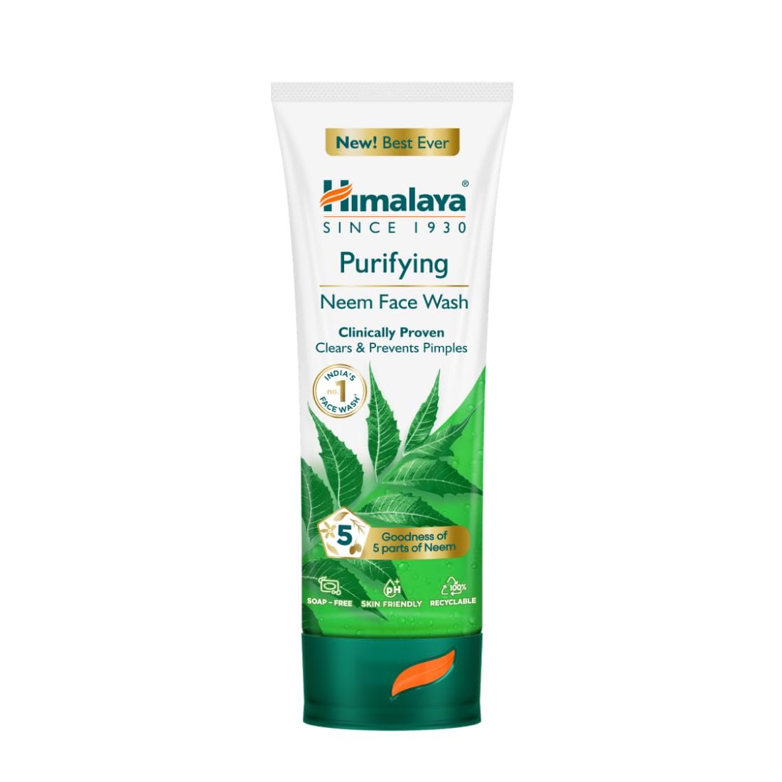 Himalaya Purifying Neem Face Wash|Clinically proven to fight against acne and pimples|Gently cleanses| For both men and women|100 ml