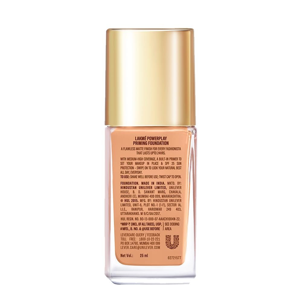 LAKMÉ Powerplay Priming Foundation, Natural, Flawless Finish 25ml thumbnail