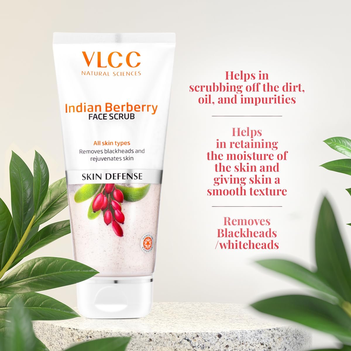 VLCC Indian Berberry Face Scrub - 80g | Gentle Scrub | Helps remove Dead Skin Cells | Clears Skin and Helps remove Blackheads thumbnail