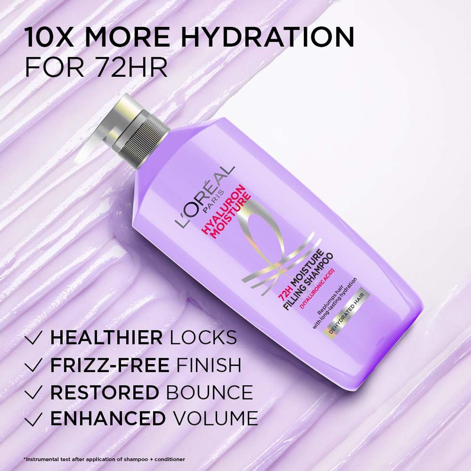 L'Oréal Paris Hyaluron Moisture 72Hr Filling Shampoo - HA, 800ml thumbnail