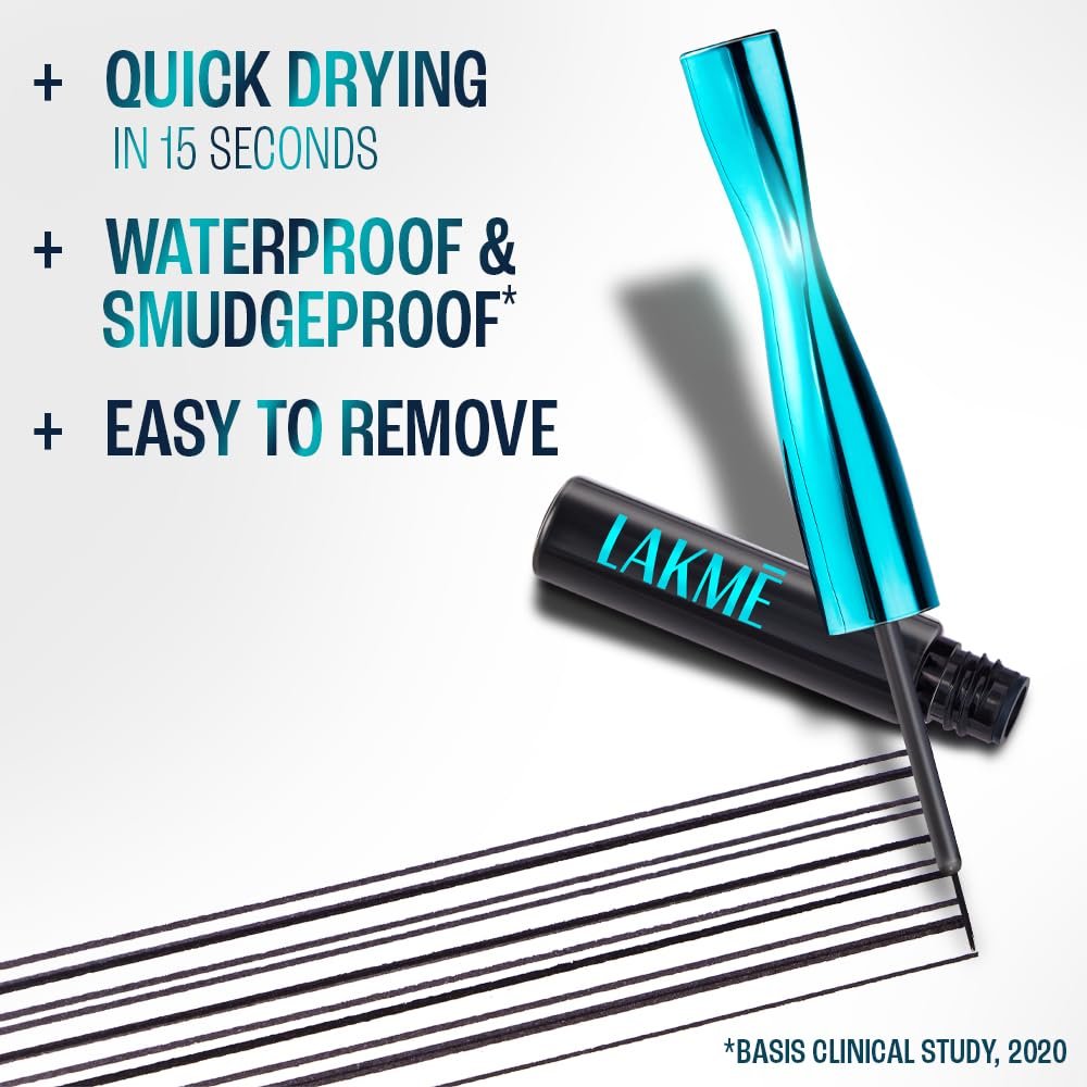 LAKME 9to5 Eyeconic Waterproof Liquid Eyeliner, Intense Black, 4.5 ml thumbnail