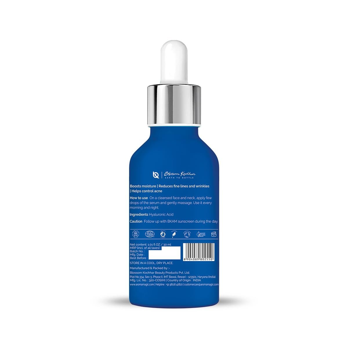 Aroma magic 2% Hyaluronic Acid Serum for Intense Hydration, Anti-acne, Glowing Skin |Reduce Fine Lines | Daily Hydrating Face Serum for Women & Men | 30 ml thumbnail