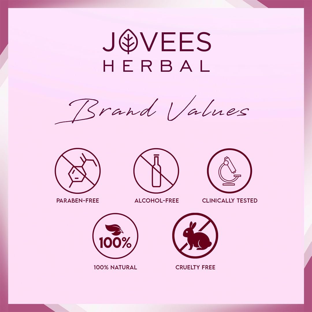 Jovees Herbal Saffron & Bearberry Fairness Face Cream | For Women/Men | Bright, Even Toned and Glowing Skin | UVA/UVB Protection | Paraben and Alcohol Free | 60GM thumbnail
