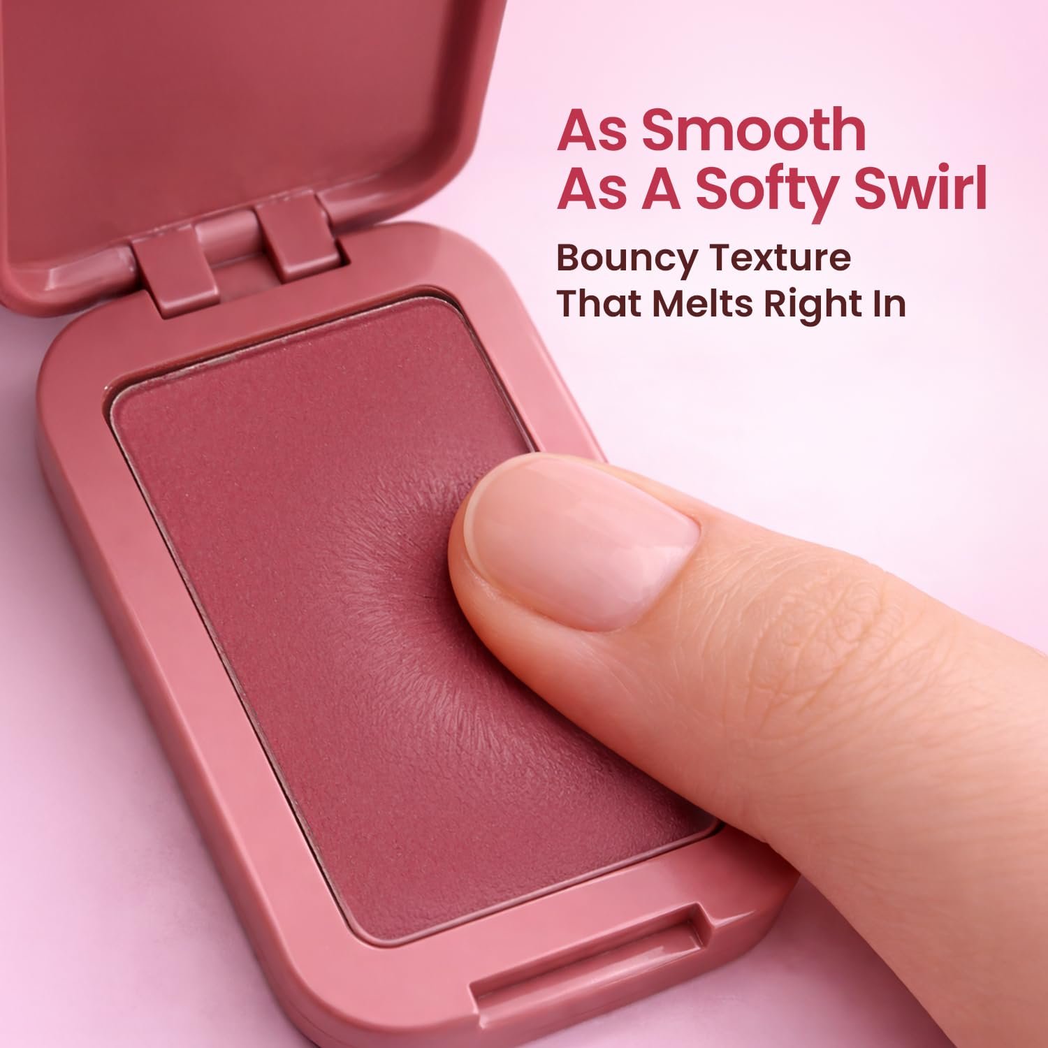 Swiss Beauty Softy Blush | Buttery Texture | Blendable | Highly Pigmented | Long-Lasting | Travel-Friendly | 7g, Shade- 1. Strawberry