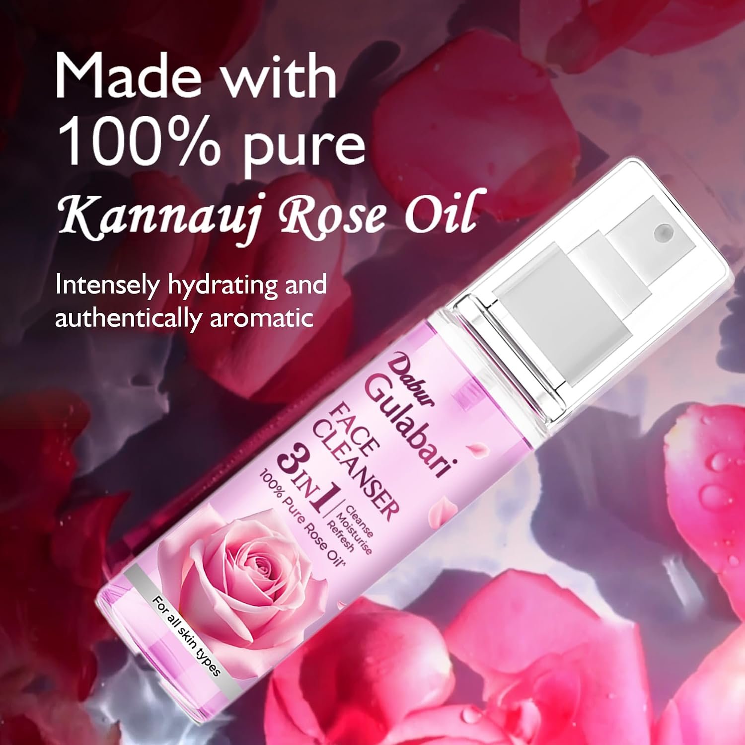 Dabur Gulabari Rose Glow Face Cleanser | Gentle Facial Cleanser for Fresh, Clean & Glowing-Looking Skin | 100ml | Pack of 1 thumbnail