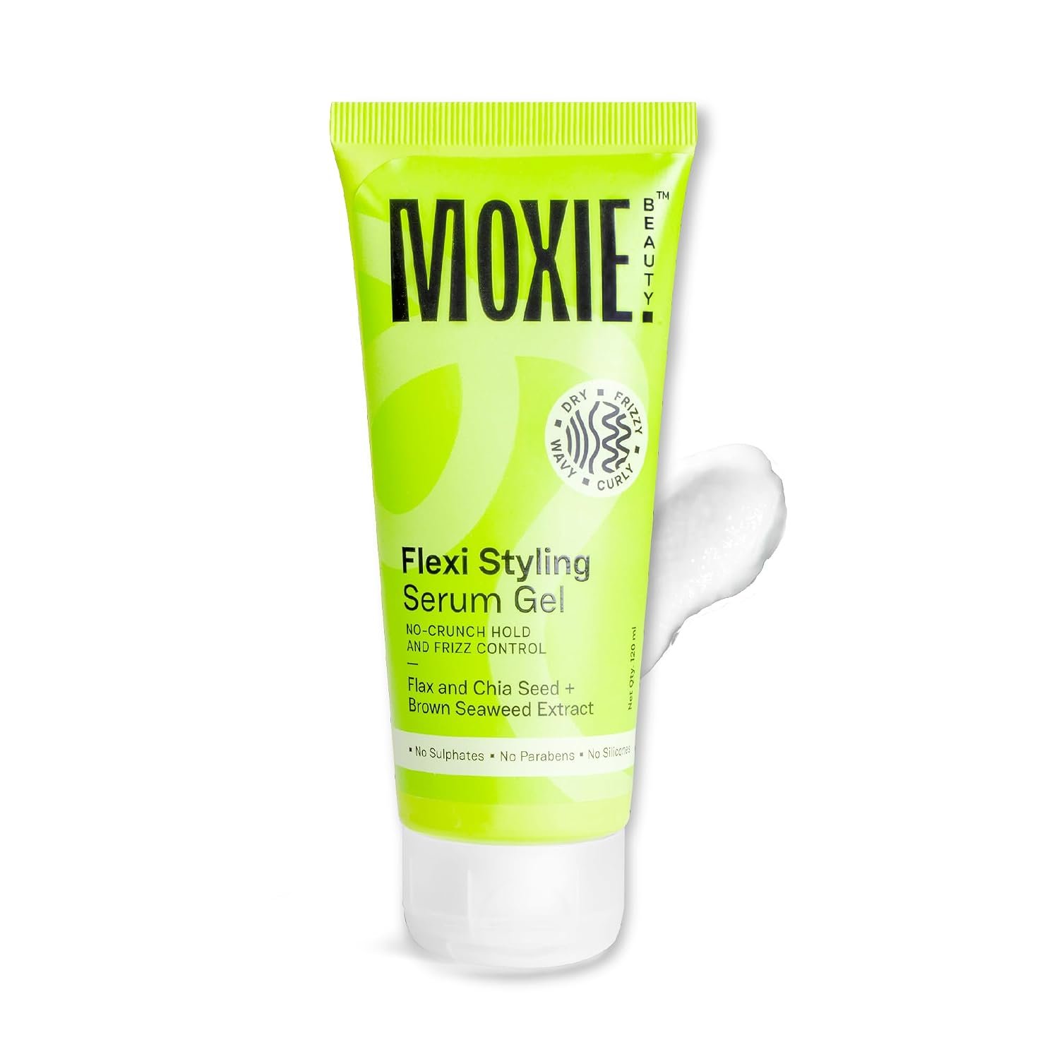 Moxie Beauty Flexi Styling Serum Gel Medium Hold Frizz Control 120ml Medium hold | 94% users reported frizz reduction | Non-crunchy, non-sticky finish | Sulphate, paraben & silicone free