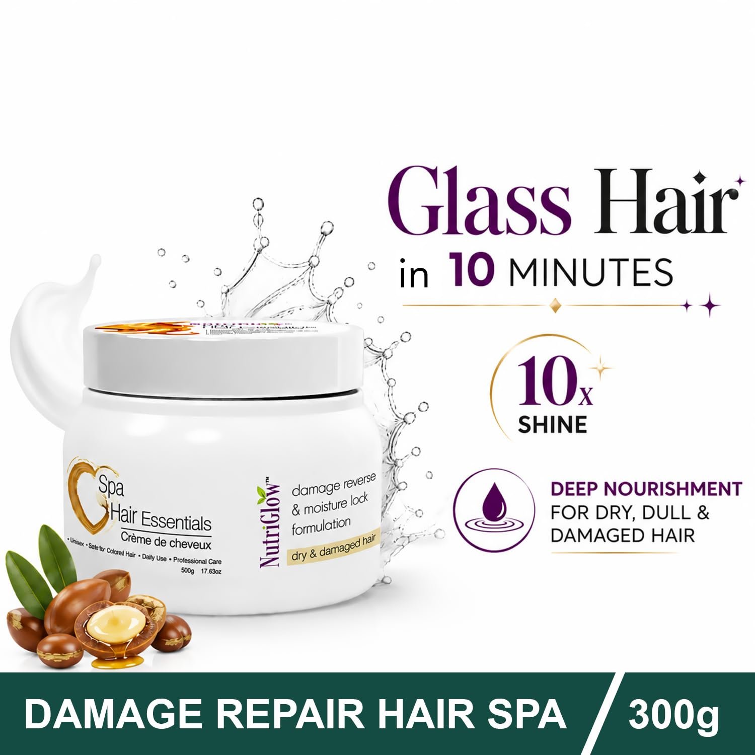 NutriGlow Hair Spa Cream 300g thumbnail