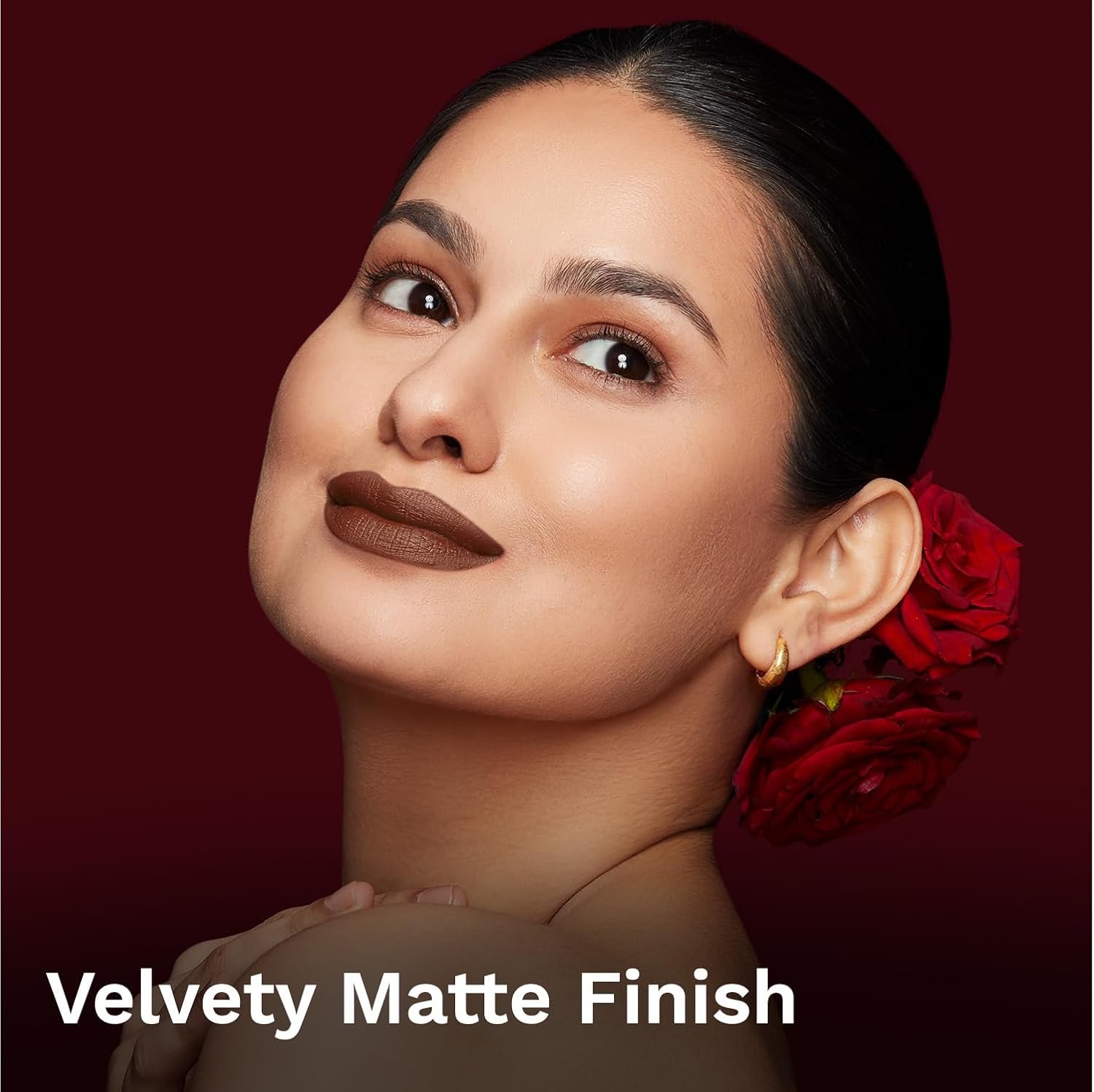 Pilgrim Matte Me Up Bullet Lipstick 4.2g | Creamy, Lightweight, Bold, Non Drying | SPF 30 | Enriched With Hyaluronic Acid & Spanish Squalane | Chocolate Tease -32 thumbnail