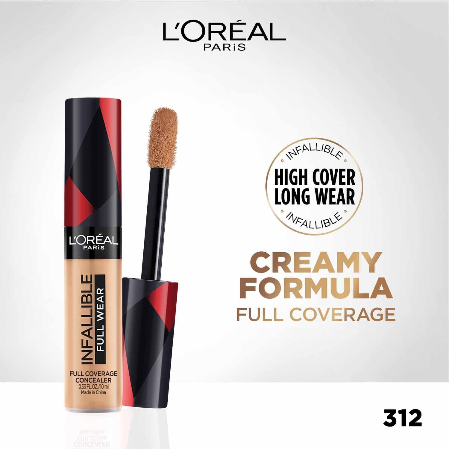 L'Oreal Paris Infallible Full Wear More Than Concealer, Full Coverage, 312 thumbnail