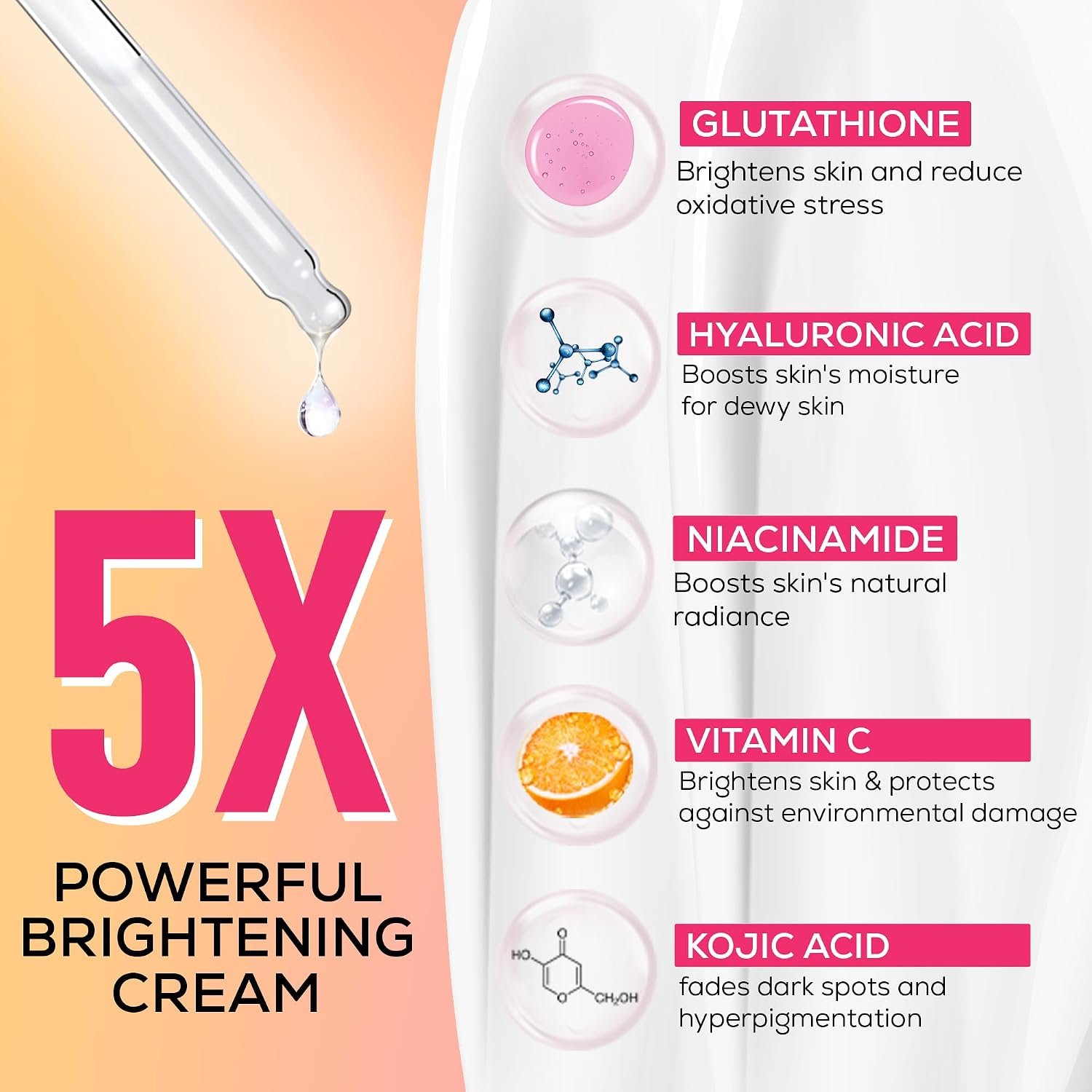 RENEE Everyday Face Bright Serum In Cream | Brighter, Hydrated Skin | Reduces Dark Spots, Even Skin Tone | With Niacinamide, Hyaluronic acid & Glutathione | 50 ml thumbnail