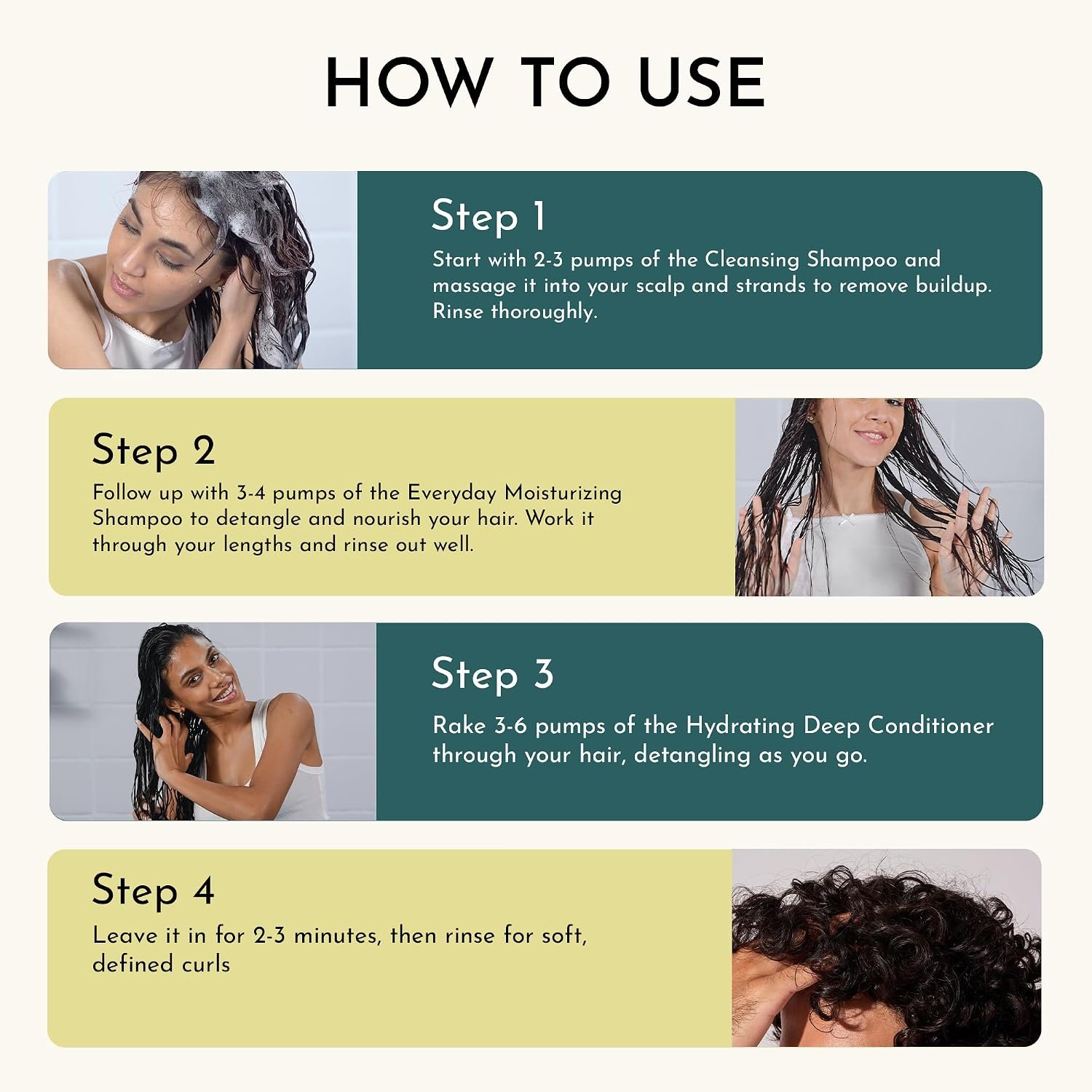 Fix My Curls Wash Day Trio | Cleansing & Moisturizing Shampoo, Hydrating Deep Conditioner | Silicone & Sulphate Free | For Curly, Wavy Hair| 50ml each thumbnail