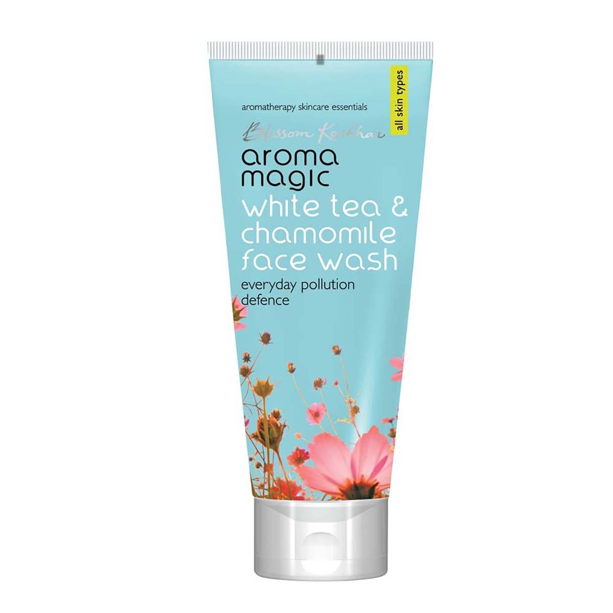 Aroma Magic Pollution Defence Face Wash with White Tea & Chamomile – Deep Pore Cleanser with Soya Milk & Exfoliating Micro Beads for All Skin Types, 100ml thumbnail