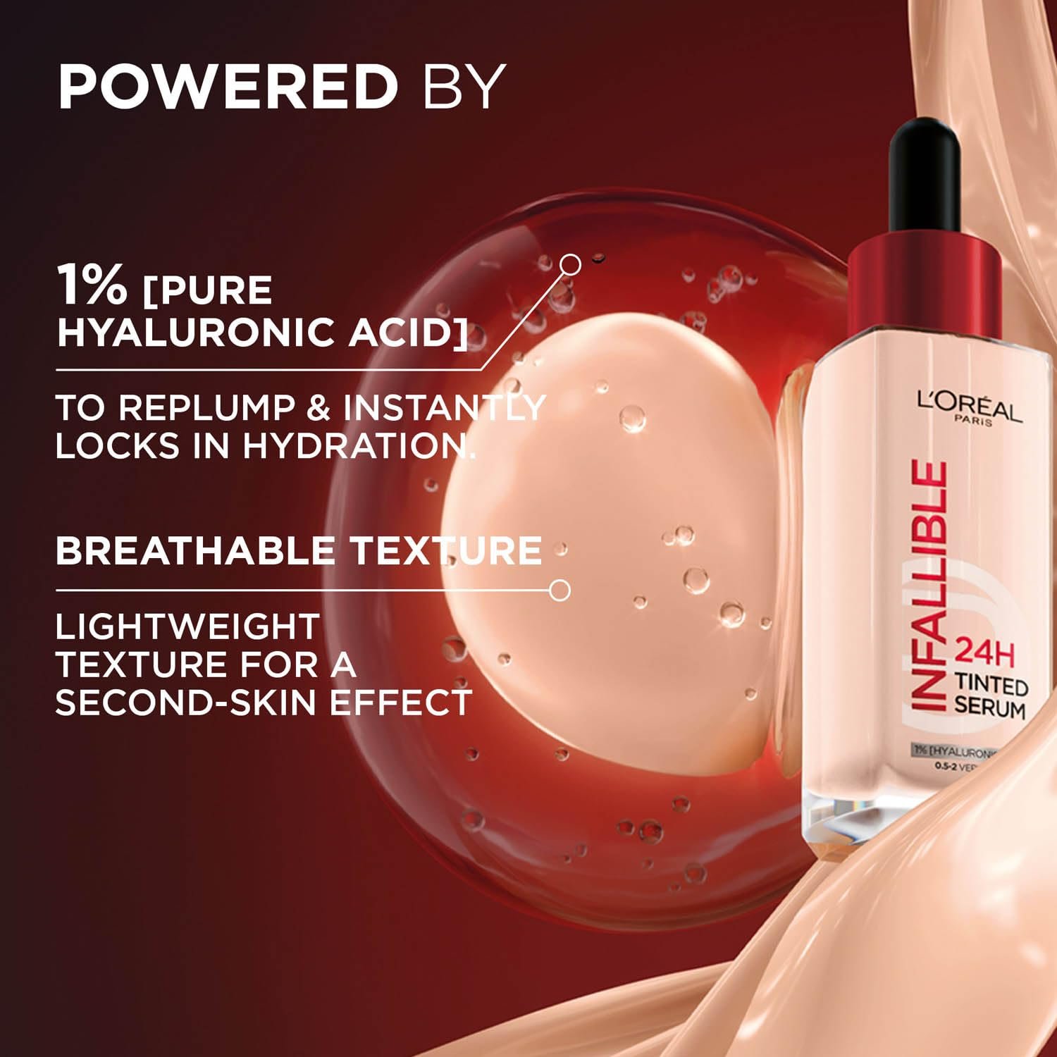 L’Oreal Paris Infallible 24H Tinted Serum Foundation, 4.5-5.5 Medium Nude thumbnail