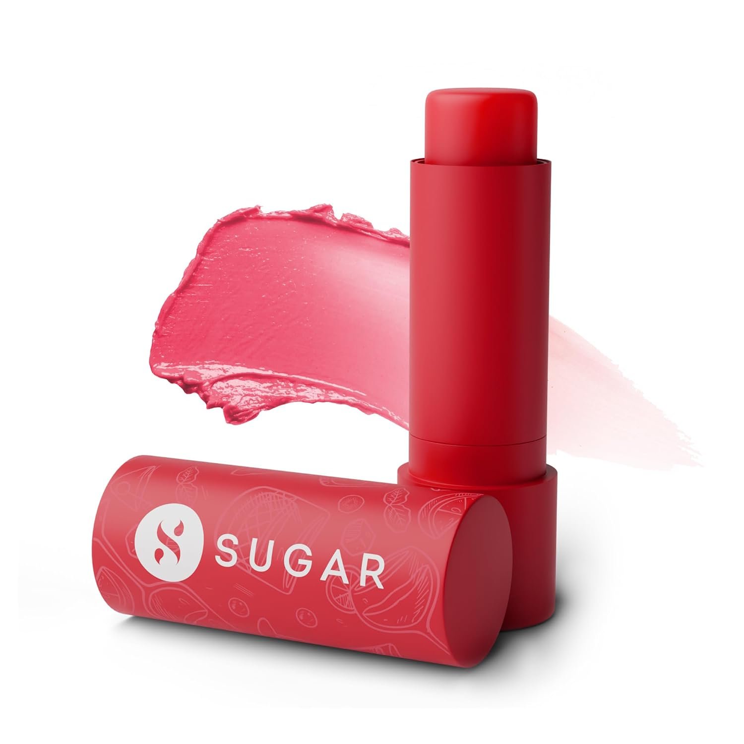 SUGAR Cosmetics Tipsy Lips Moisturing Balm with Vitamin E, Shea Butter and Jojoba Oil | Tinted Lip Balm with SPF | Lip Protection & Nourishment | 4.5gm - 02 Cosmopolitan thumbnail