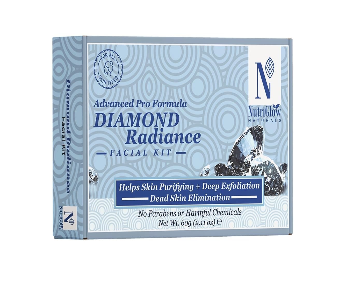 NutriGlow NATURAL'S Diamond Radiance Facial Kit 60g