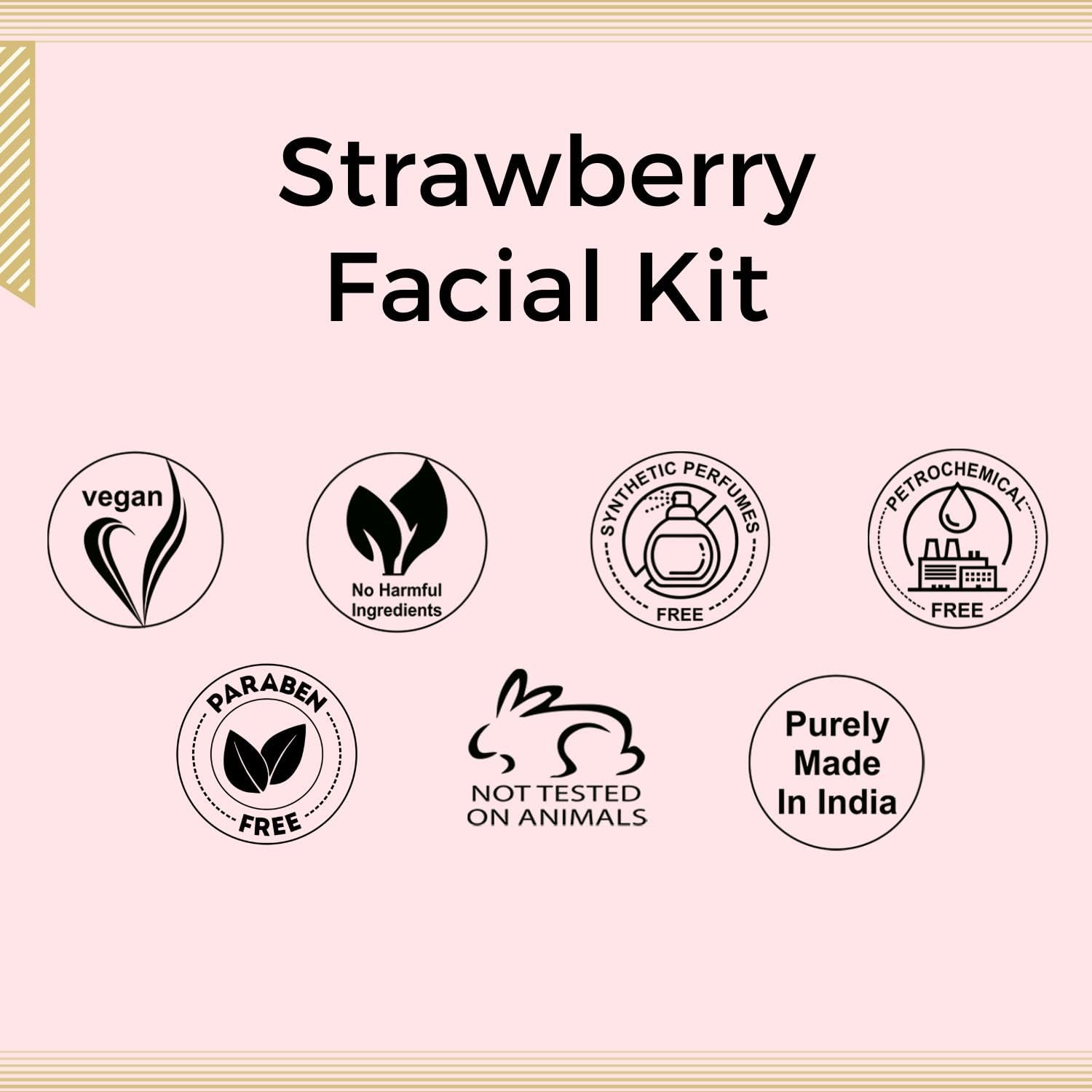 Aroma treasures Strawberry facial kit - for all skin type (One time use) thumbnail