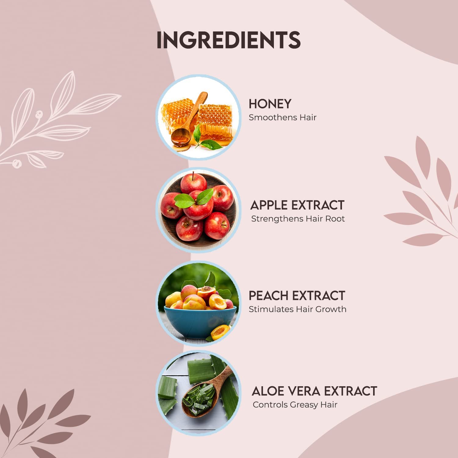 Jovees Herbal Honey & Apple Conditioning Shampoo | With Peach And Aloe Vera Extracts | For Dry And Rough Hair | 150 ml thumbnail